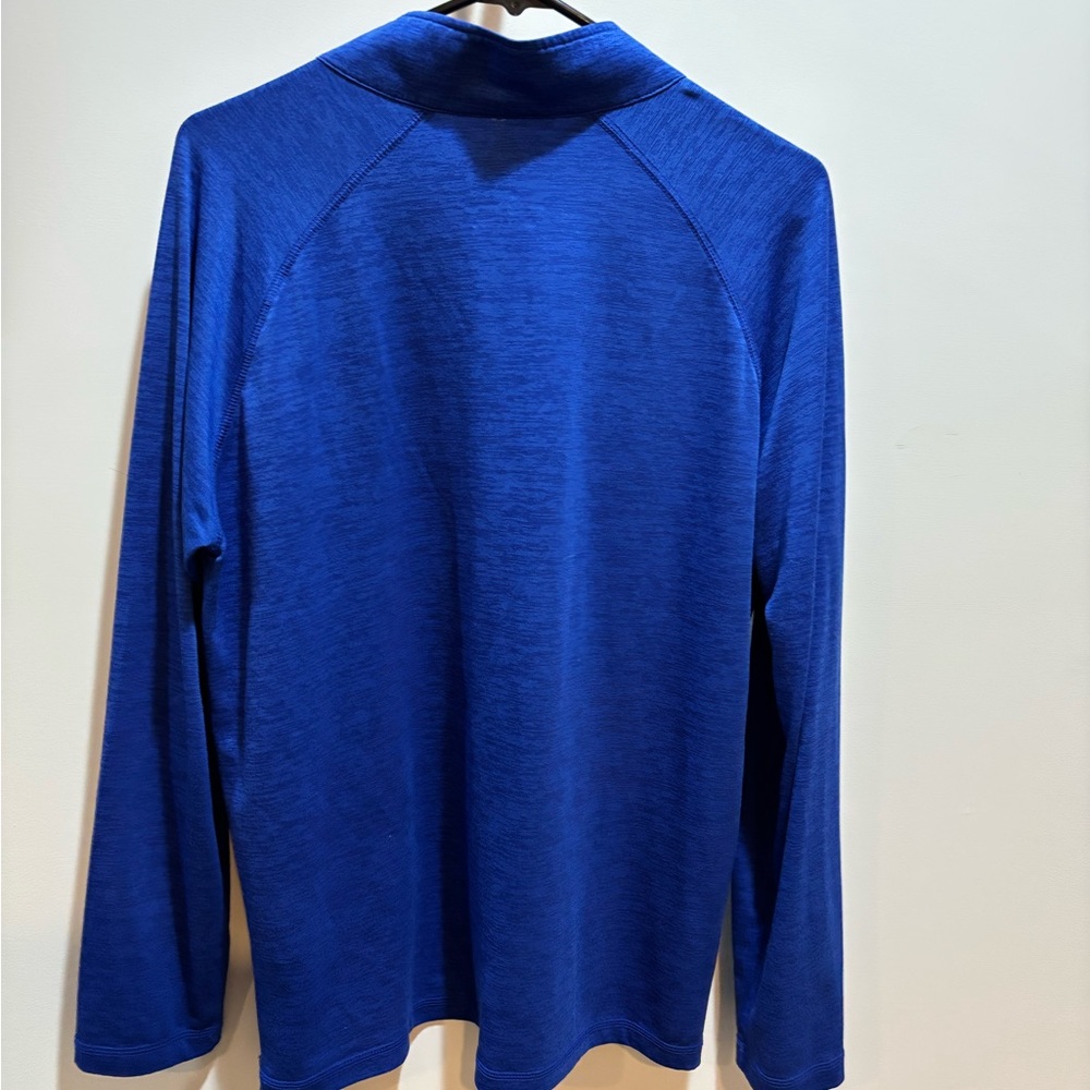 KC Embroidered Blue Quarter-Zip lightweight Pullover - Picture 6 of 12